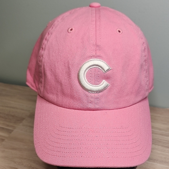 Cubs 47 Pink‎ Hat Classic Style with Embroidered Logo - Picture 1 of 4